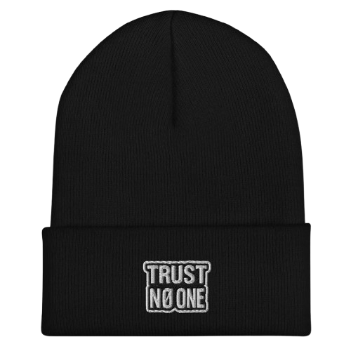 CUFFED BEANIE // TRUST NØ ØNE